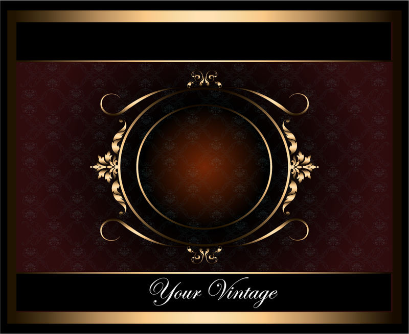 Diseño de fondo de marco retro vintage