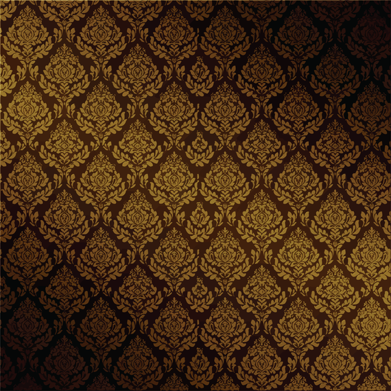 Gold brown vintage pattern backdrop - Vector download