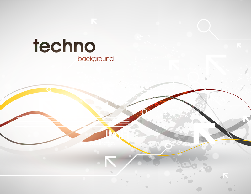 Techno Background Vector - Vector download
