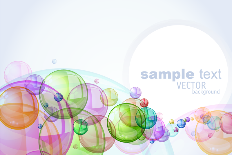Colorful Bubble Banner Background Best Banner Design 2018