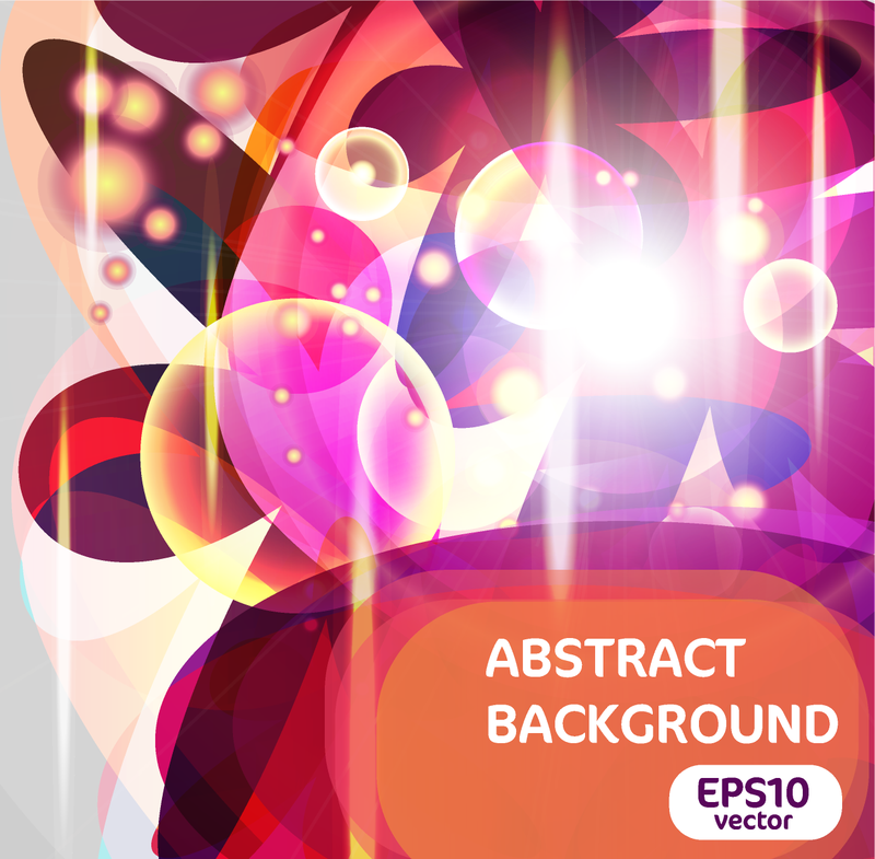 Abstract Backdrop With Bubbles And Bokeh Vector Download