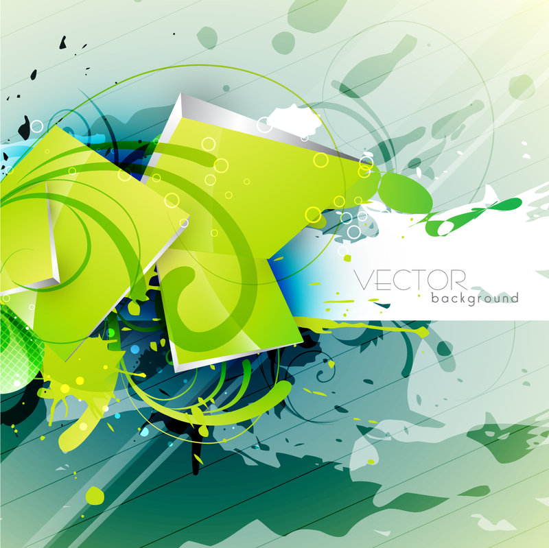 Abstract illustration in green