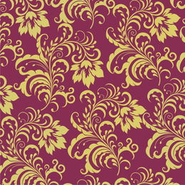 Papel de parede de folhas ornamentais
