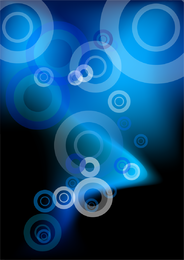 Desenho de círculo abstrato azul