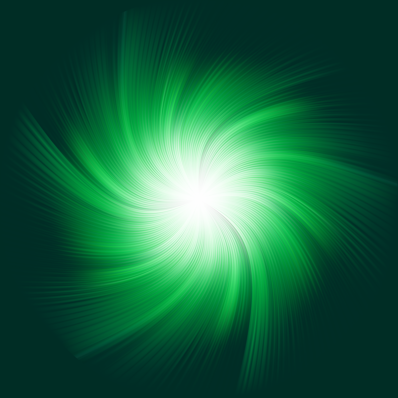 Energetic green starburst background