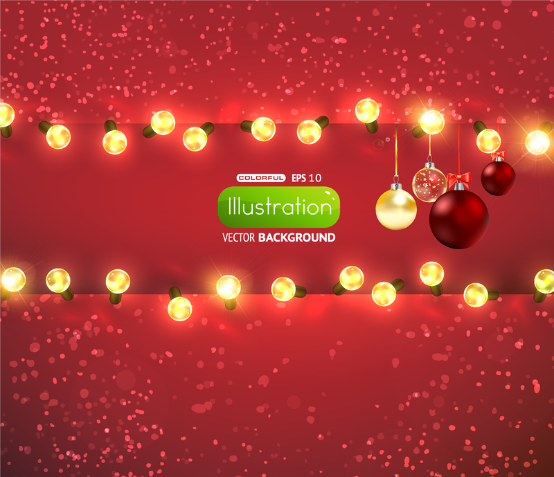 Luces de Navidad brillantes