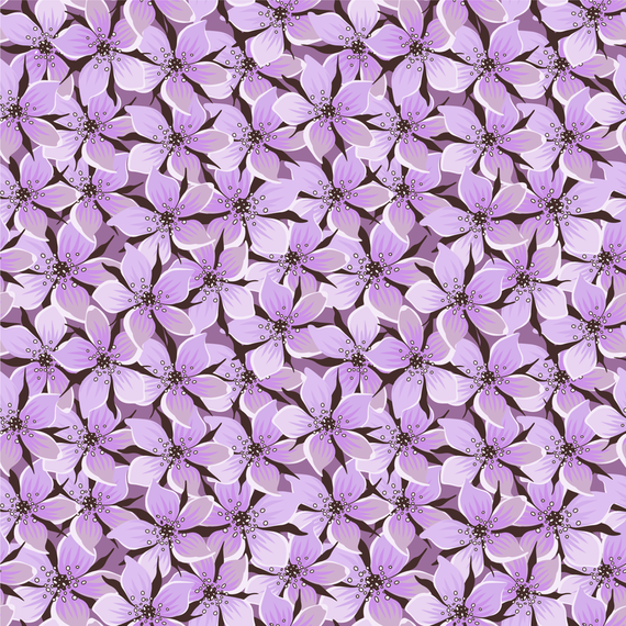 Purple flower pattern design Purple flower pattern design