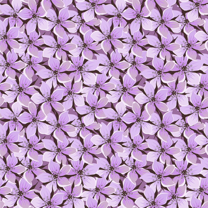 Purple flower pattern design
