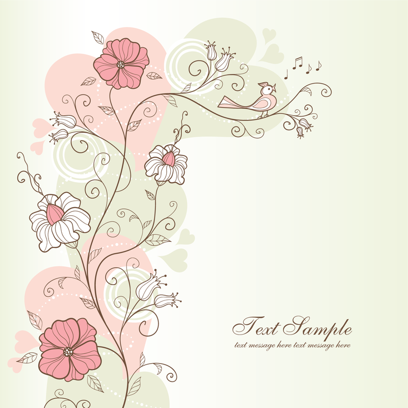 Delicate Floral Design Vector Download
