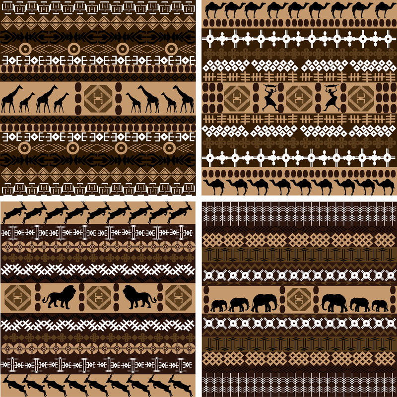 Conjunto de patrones africanos
