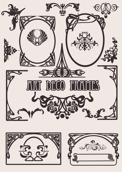 Conjunto de cuadros art deco. Conjunto de cuadros art deco.