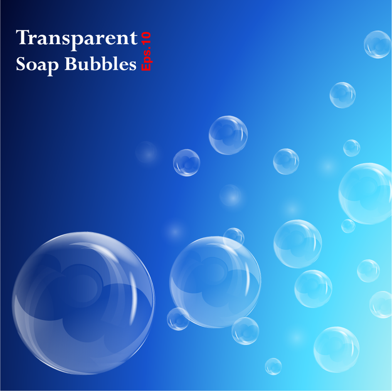 Fundo de bolhas transparentes