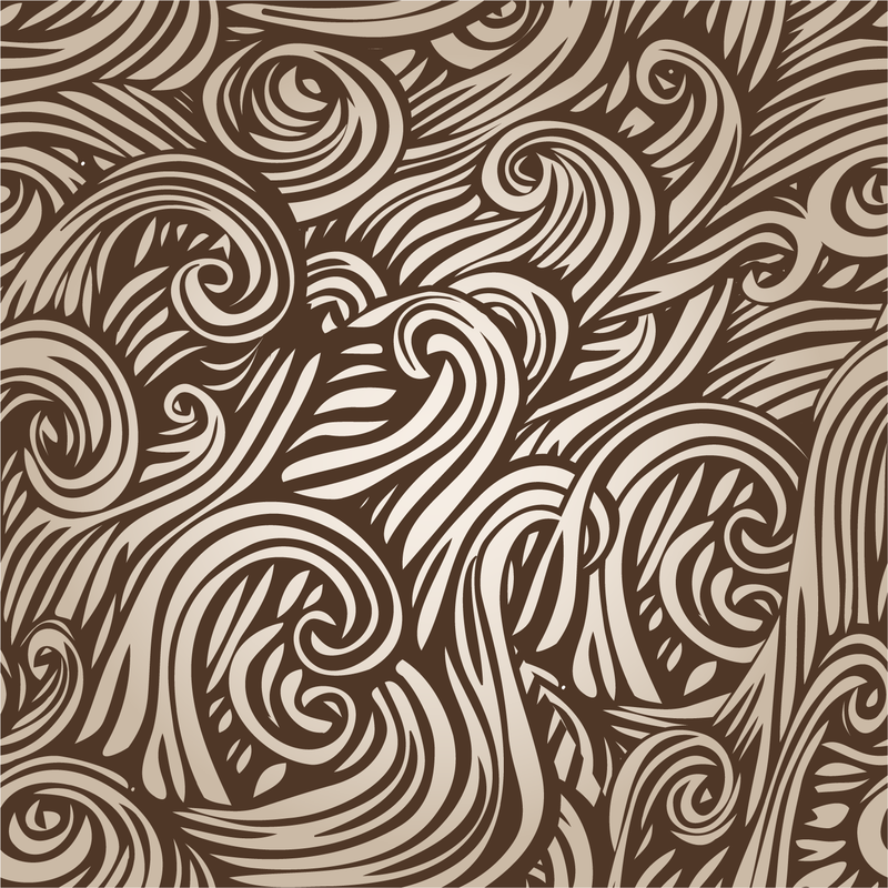 Desenho de redemoinhos rabiscados em bege