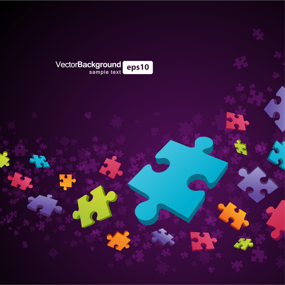 Colorful Puzzle Pieces Colorful Puzzle Pieces