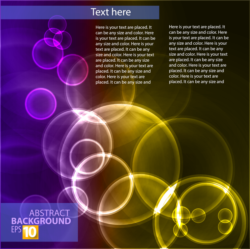 Fondo abstracto con burbujas