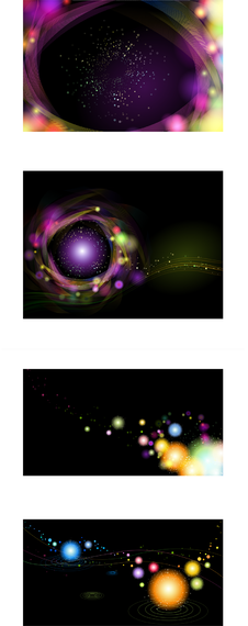 Cosmic backgrounds and banners Cosmic backgrounds and banners