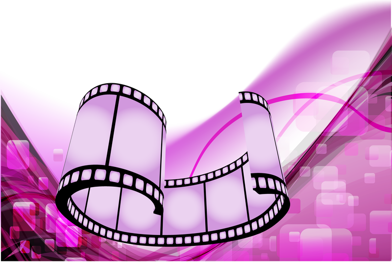 Desenho de filme de filme abstrato roxo