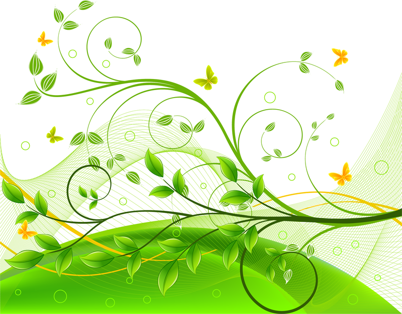 Fundo floral verde 3