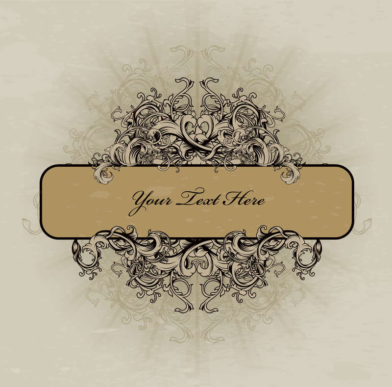 Vintage Grunge Label Design Background Vector Download