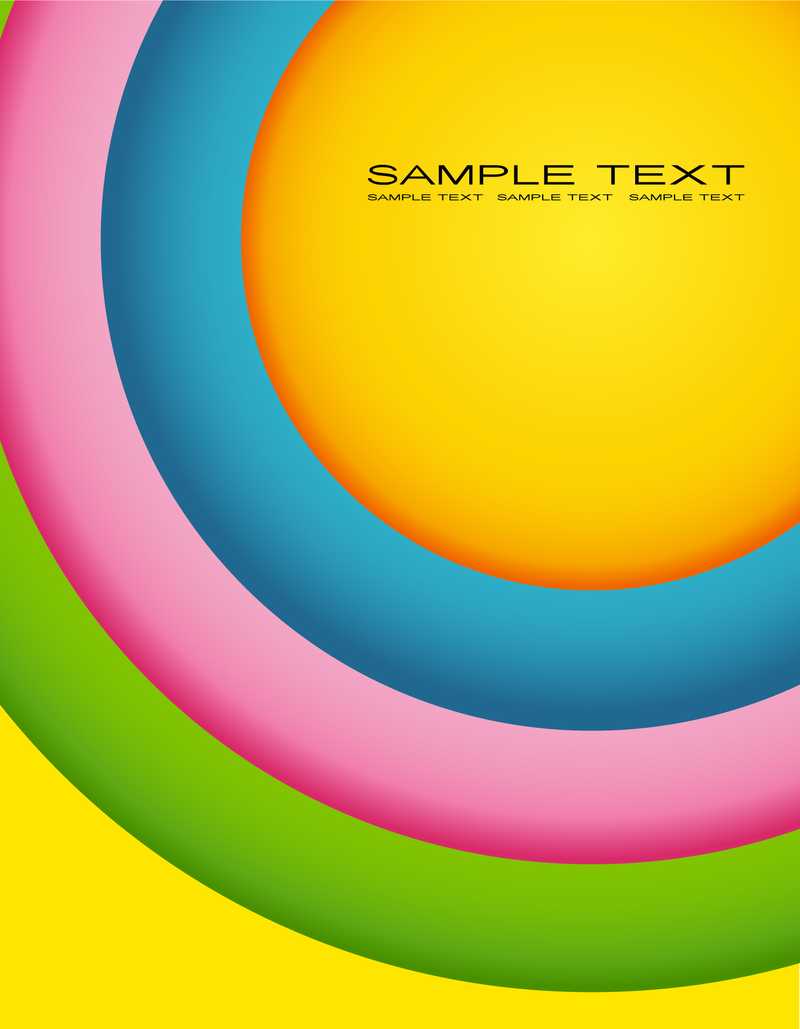 Colorful circles backdrop design Vector download
