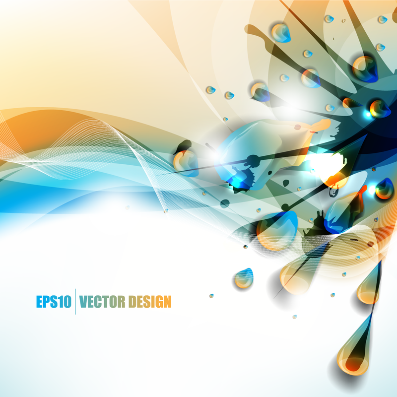 Color Splashes vector design