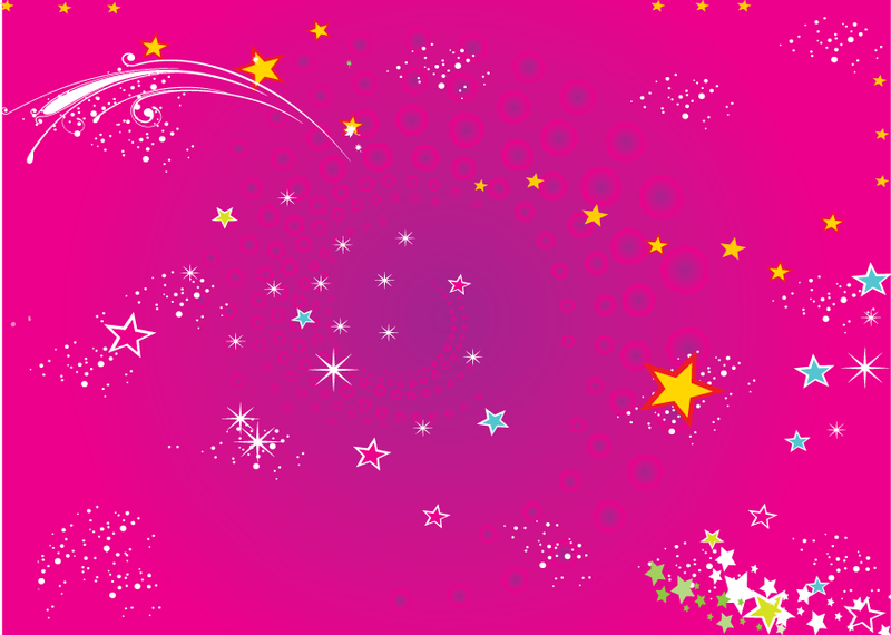 Pink Stars Background - Vector Download