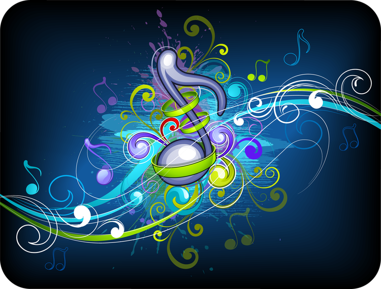 Brilliant Music  Background  Vector download 