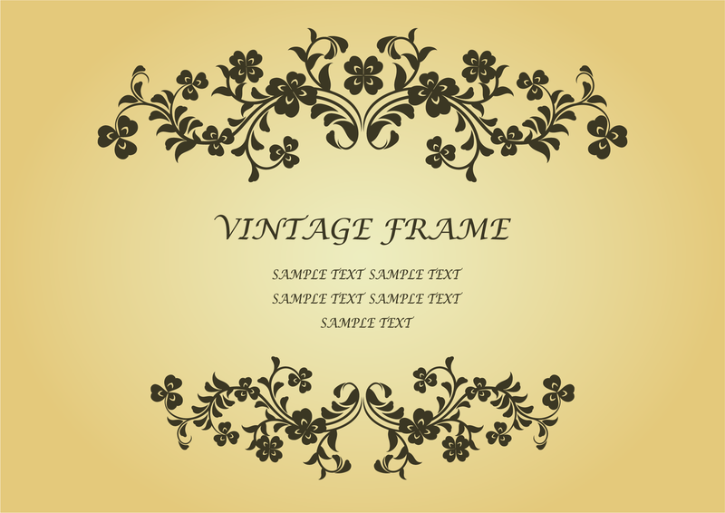 Projeto de certificado de quadro vintage