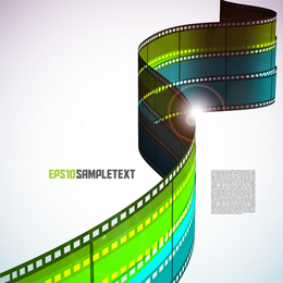 Negativo de filme colorido