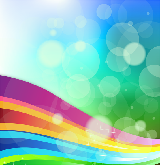 Rainbow Background Vector - Vector download