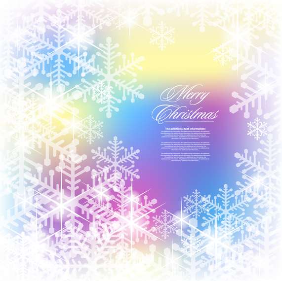 Bright Christmas design with snowflakes Bright Christmas design with snowflakes
