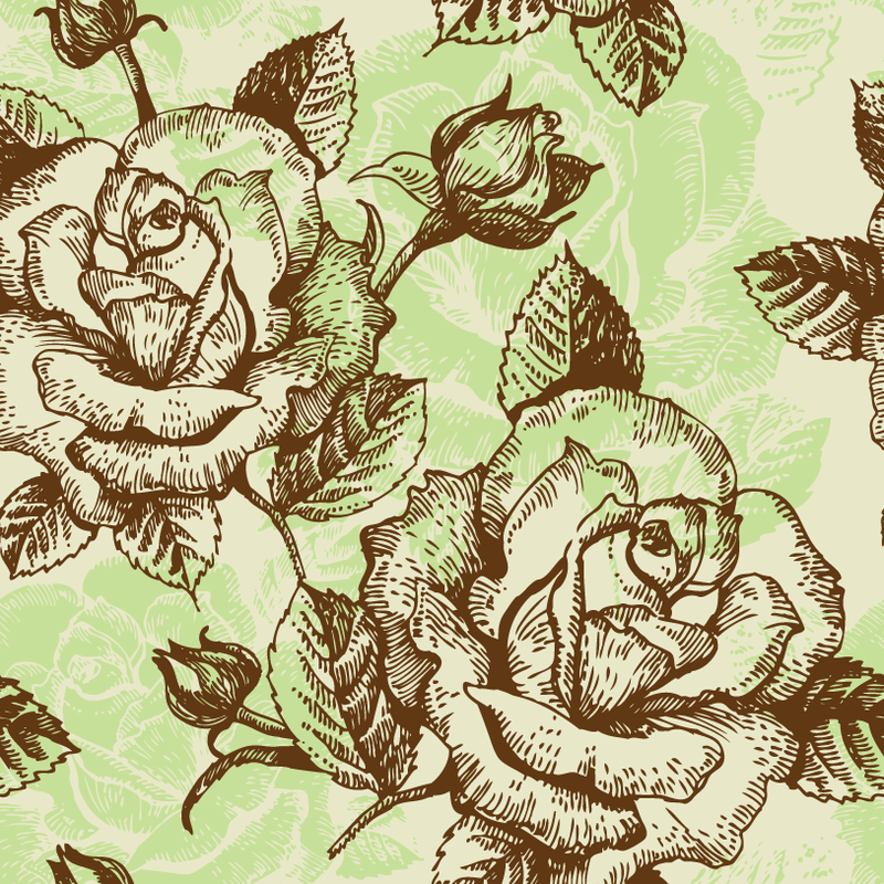 Rose Pattern Background 2 - Vector download