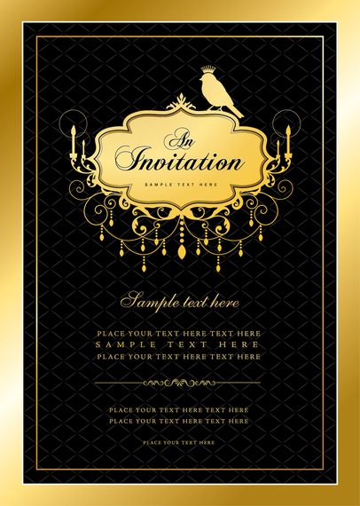 Elegant Invitation Template Vector Download