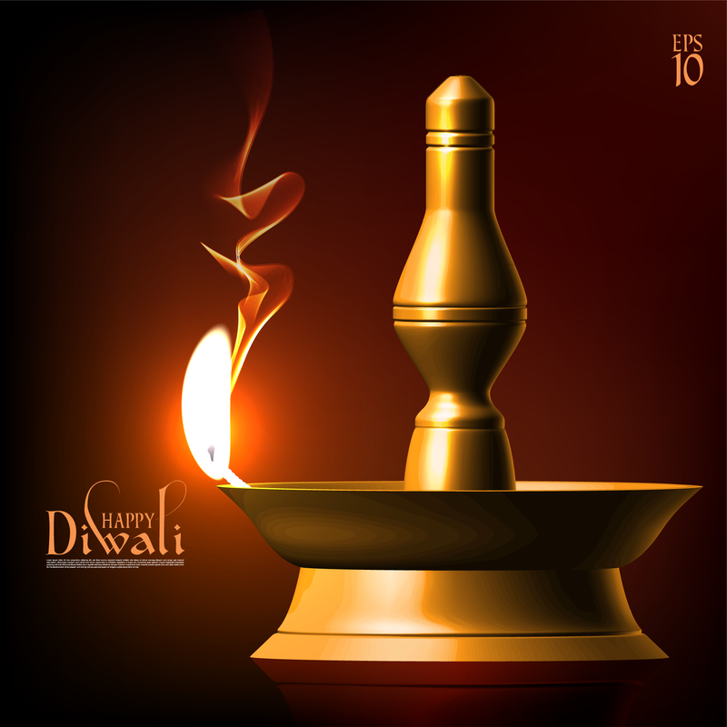 Fundo requintado do Diwali 4