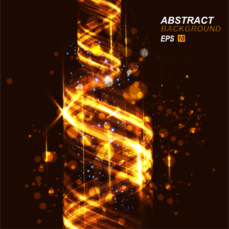 Hellgoldenes Design über Schwarz