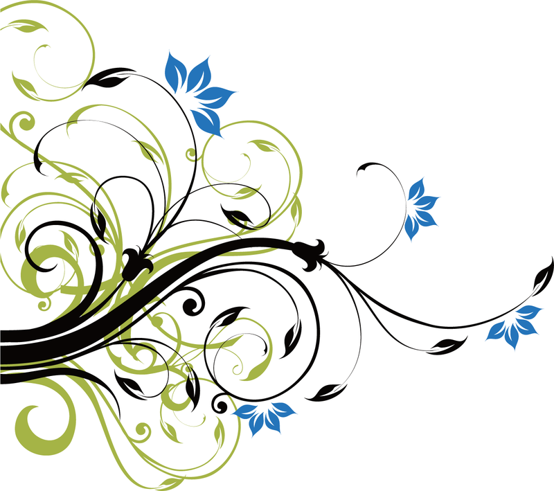 Download Swirl Floral Decoration - Vector download