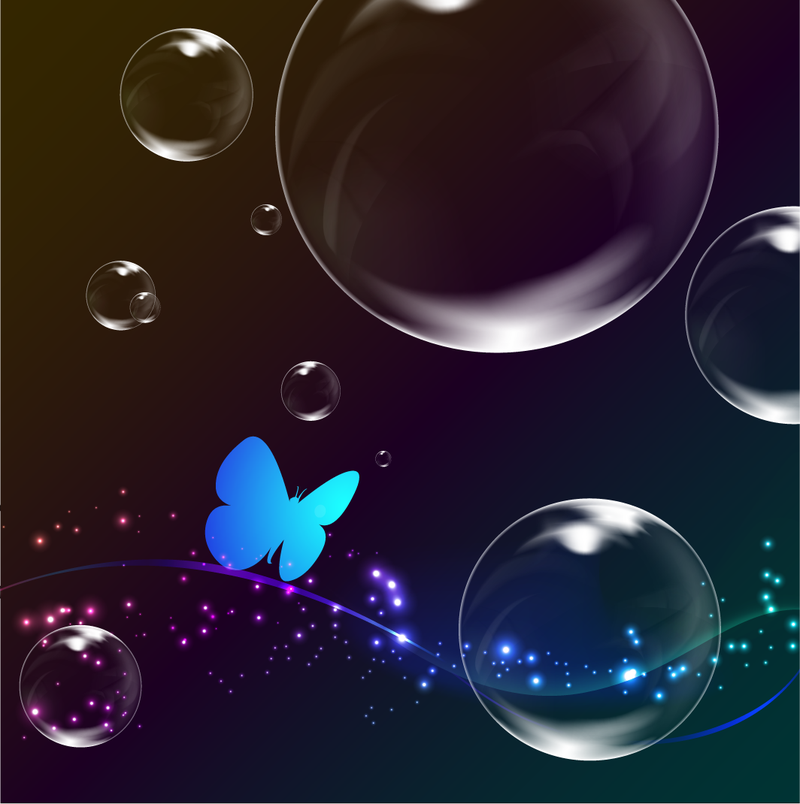 Fondo de burbujas de colores 4