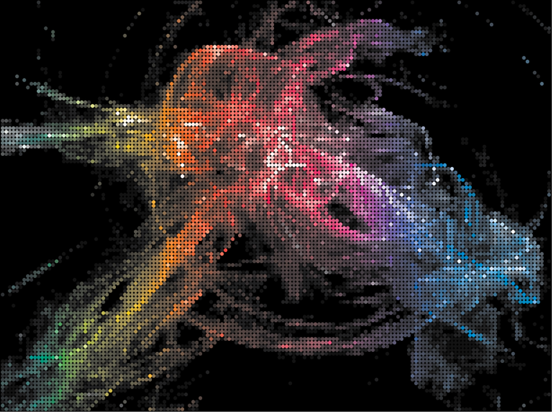 Fondo de pixel art con colores