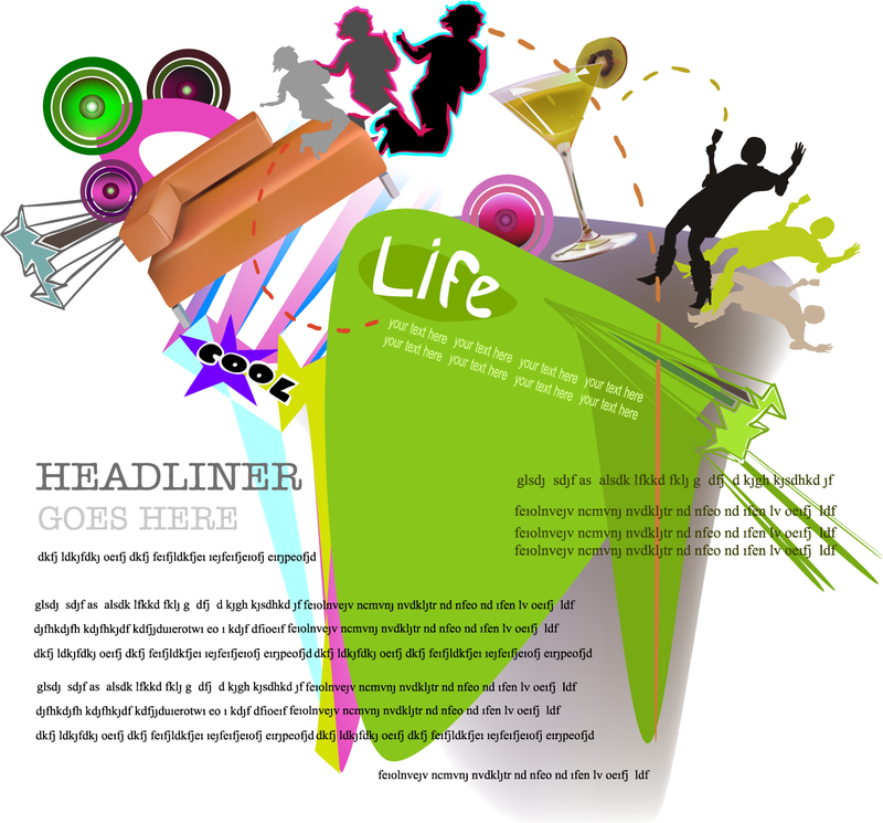 Fundo de elementos da moda 4