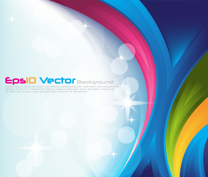 Colorful abstract backdrop with shapes - Vector download