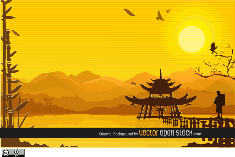 Fondo chino oriental