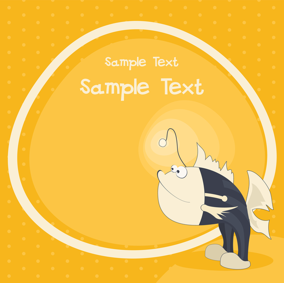Peixe, com, pernas, ilustração, com, texto Peixe, com, pernas, ilustração, com, texto