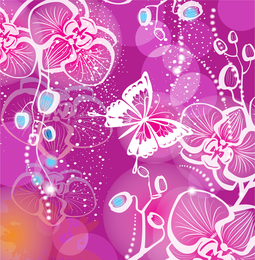 Fondo de pantalla de mariposas silueta blanca