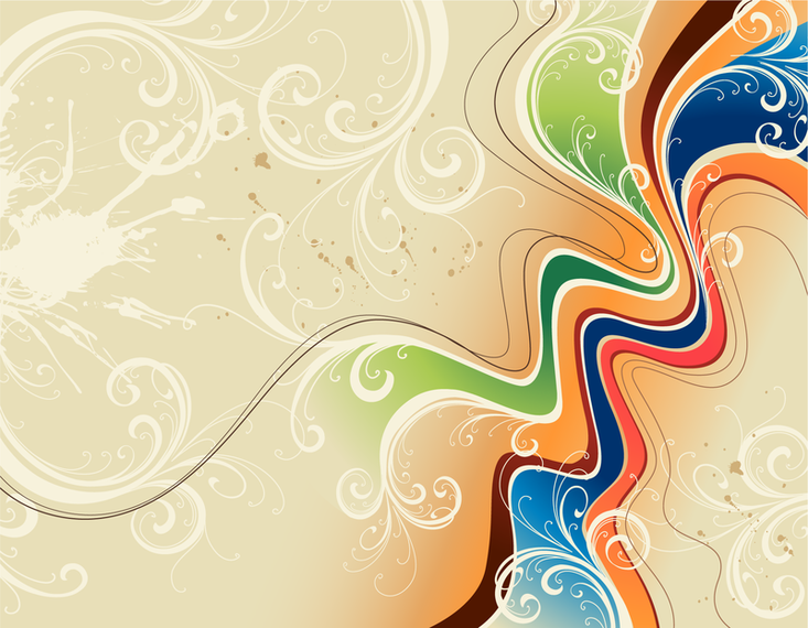 Swirl backdrop with colors Swirl backdrop with colors