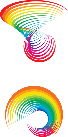Isolated rainbow illustration clipart Isolated rainbow illustration clipart