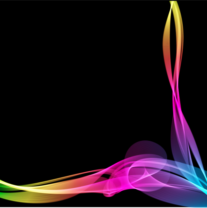 Diseño de fondo de ondas coloridas abstractas