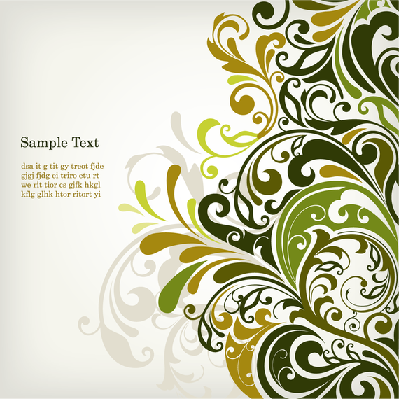 Abstract background with swirls and drops Abstract background with swirls and drops