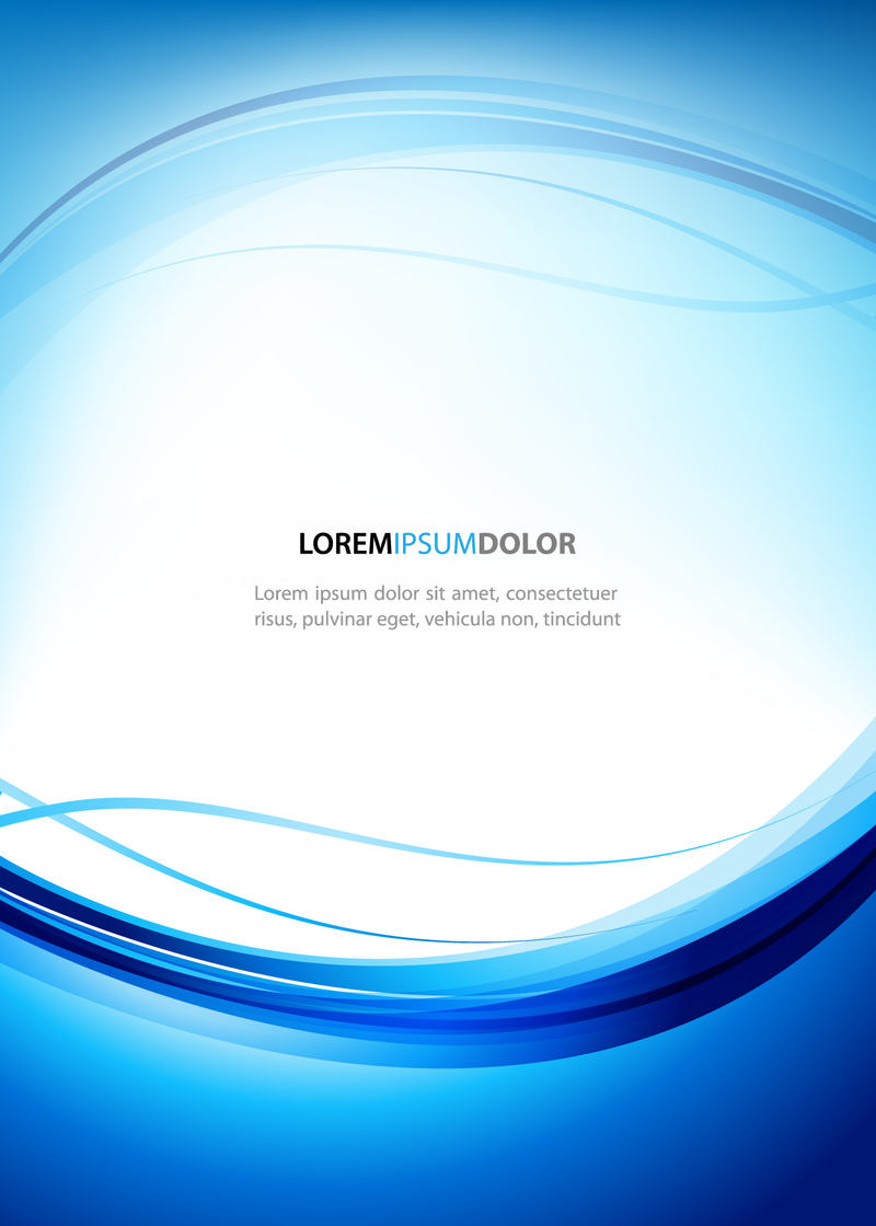 Abstraktes Hintergrunddesign mit blauen Kurven