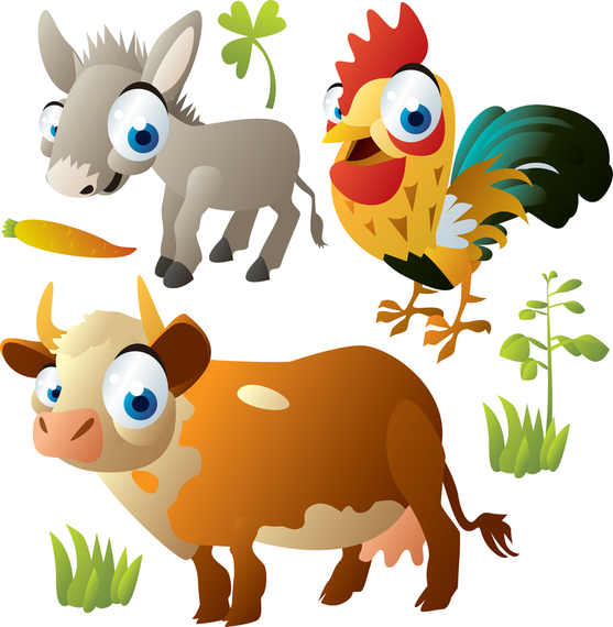 Lindo animal de dibujos animados Lindo animal de dibujos animados