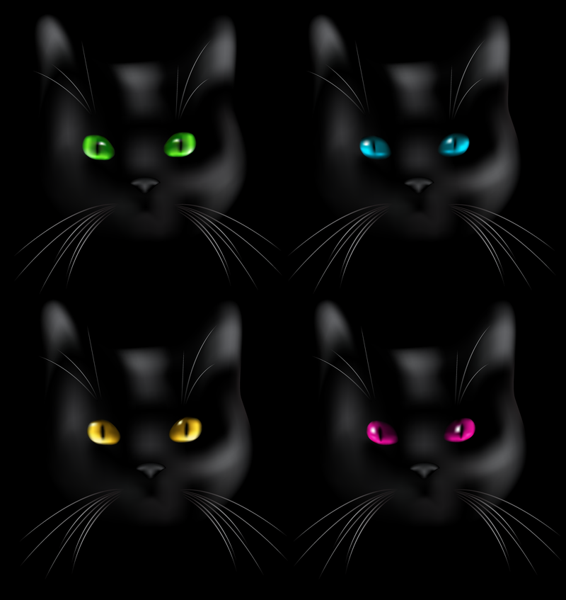 Vector de cabeza negra